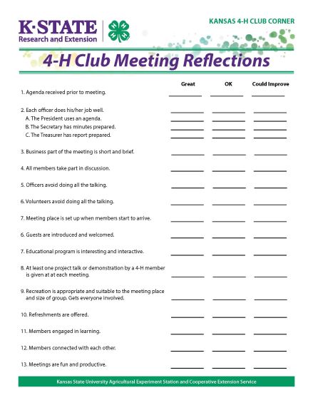 4-H Club Corner